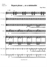 Repeat please ... as a minimalist - Easy music for ensemble (strings, piano, percussions and optional winds) – Full score + detached parts+ MP3 audio file demo