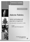 Adeste fideles - O Come, All Ye Faithful (Christmas pop n° 5) for Voice (or C and Bb Instruments) sheet + MP3 audio Pop accompaniment