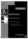 Meditazioni - Duo for French horn and piano (or harp) with audio files demo full and minus one